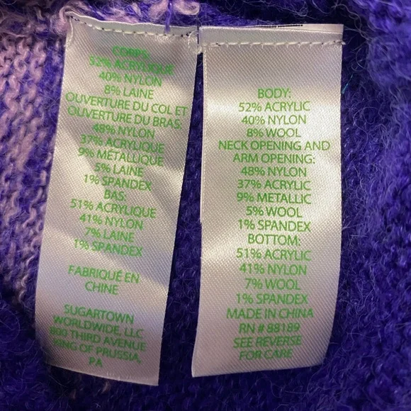 Lilly Pulitzer Bohemian Marled Ombré Tank Cabochon Purple Tessalyn Sweater Small - Picture 3 of 8